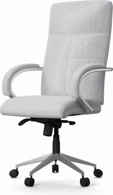 Alphason Bedford Executive Chair in Grey Fabric with Armrests