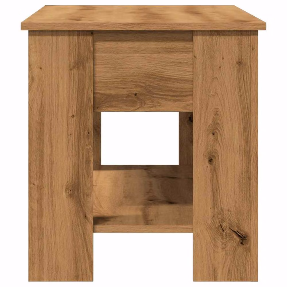 Berkfield Home Modern Artisan Oak Coffee Table in Brown, W: 101 cm, D: 49 cm, H: 52 cm – 3