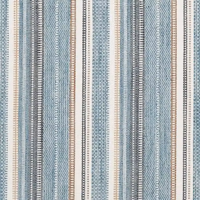 Prestigious Textiles Zola Boho Striped Fabric in Ocean Blue