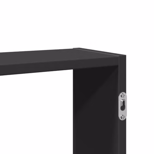 vidaXL Wall Mounted Shelf, Black, W/D/H: 99 x 15 x 60 cm – 4