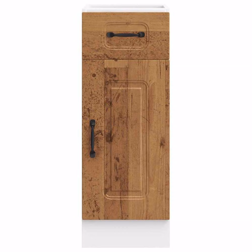 Berkfield Home Kalmar Kitchen Base Cabinet in Old Wood Brown – 2
