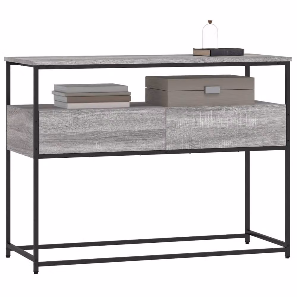 Berkfield Home Grey Sonoma Console Table, W/D/H: 100 x 40 x 75 cm – 2