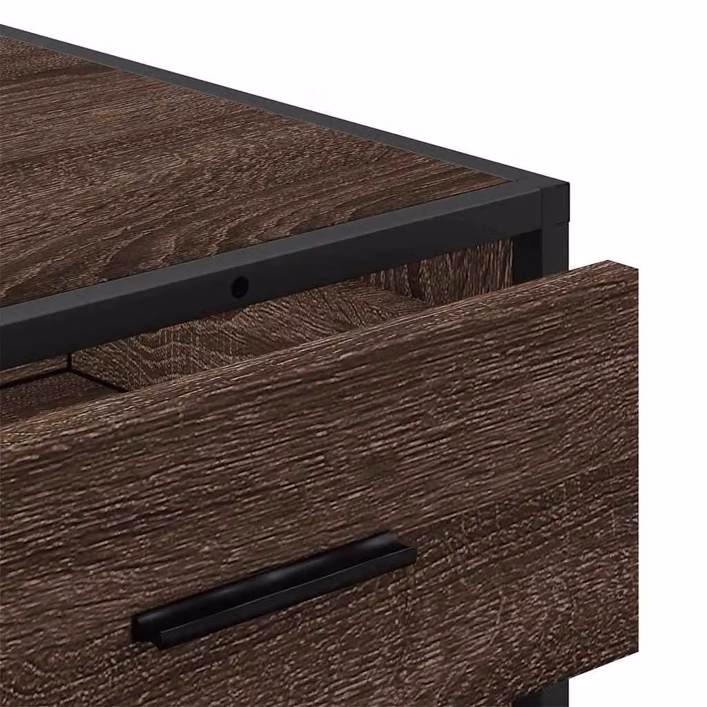 Berkfield Home Brown Oak Drawer Cabinet, W/D/H: 70 x 41 x 56 cm – 5