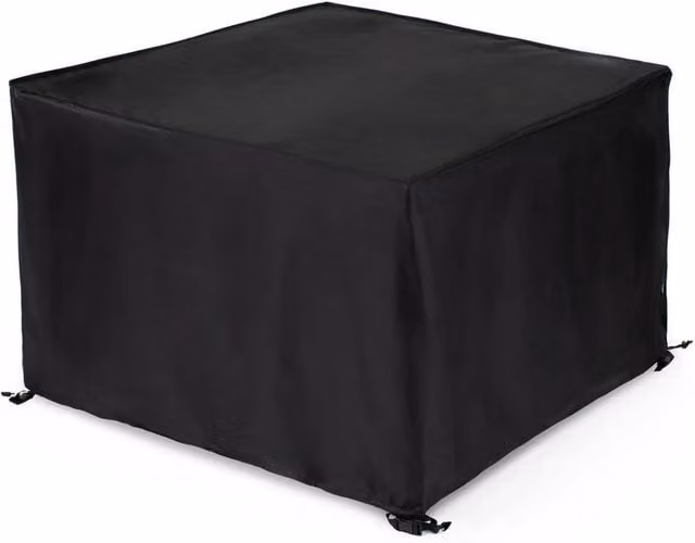 Nordara Deluxe Waterproof Heavy Duty Rattan Cube Furniture Cover in Black