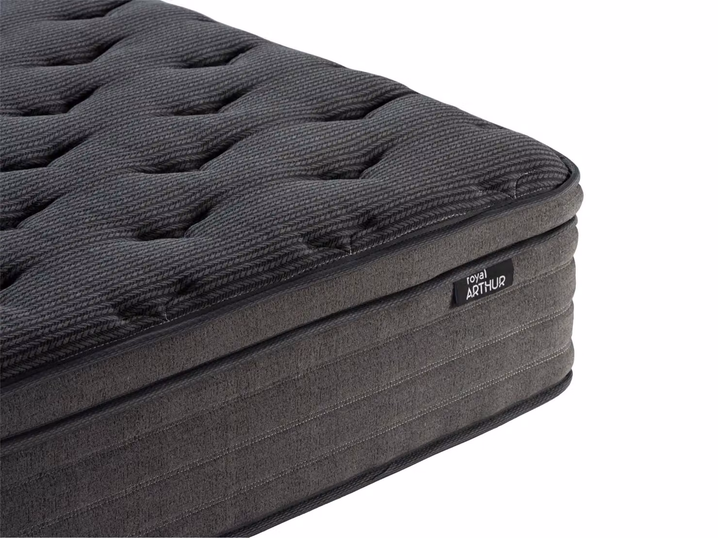 Arthur Sleep Royal Arthur 3000 Hybrid Pocket Spring and Gel Foam Mattress in White and Grey, W/D/H: 180 x 200 cm – 3