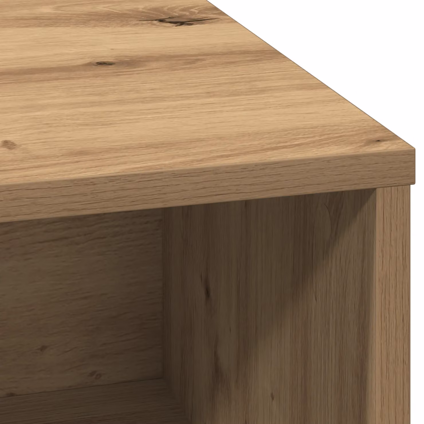 Berkfield Home Artisan Oak Sideboard with Integrated LED Lighting in Brown, W/D/H: 75 x 35 x 71 cm – 4