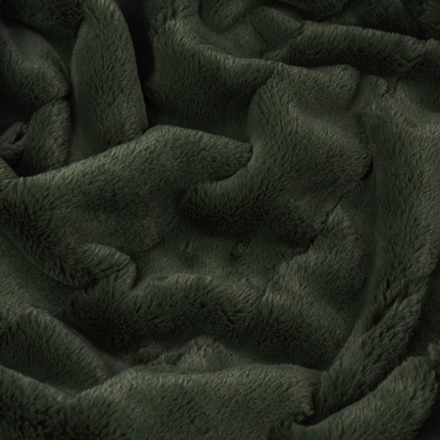 Paoletti Empress Green Faux Fur Throw, W: 140 cm, L: 200 cm – 3