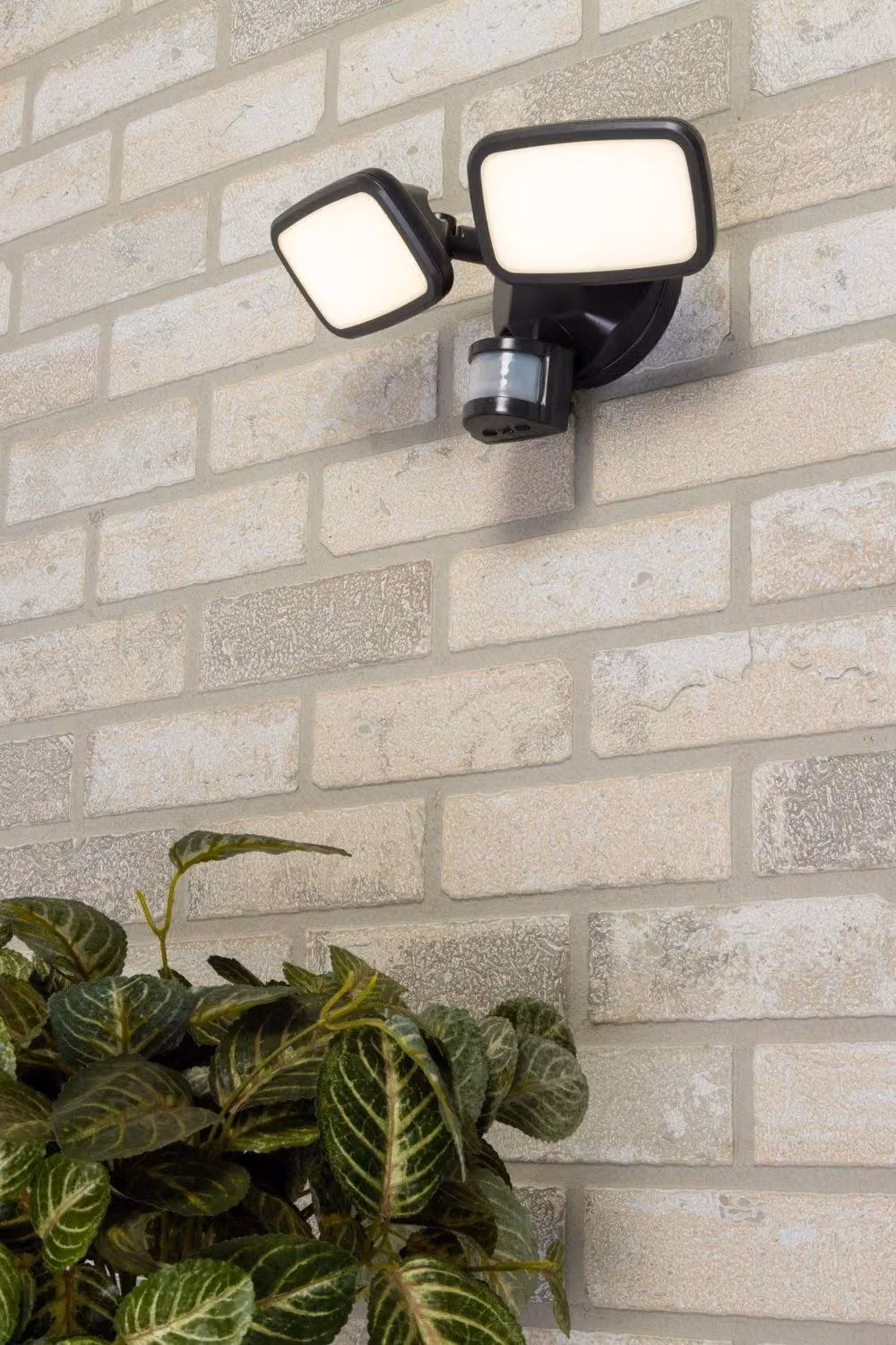 BHS Lighting Twin Wilson Grey Outdoor Flood Light with Motion Sensor – 3