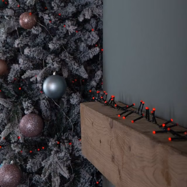 Samuel ALEXANDER BerryBrights Christmas String Lights with 360 Red LEDs, 9m, Battery Operated – 1