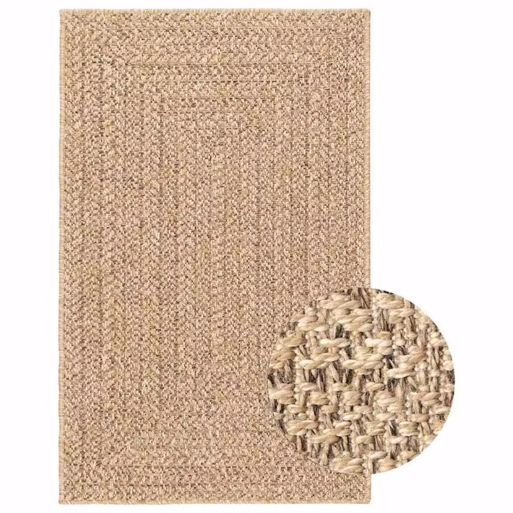 Berkfield Home ZIZUR Jute Look Indoor and Outdoor Rug, Beige, W: 240 cm, D: 340 cm – 2