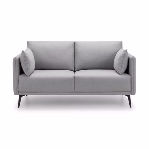 Julian Bowen Rohe Upholstered 2 Seater Fabric Sofa in Grey