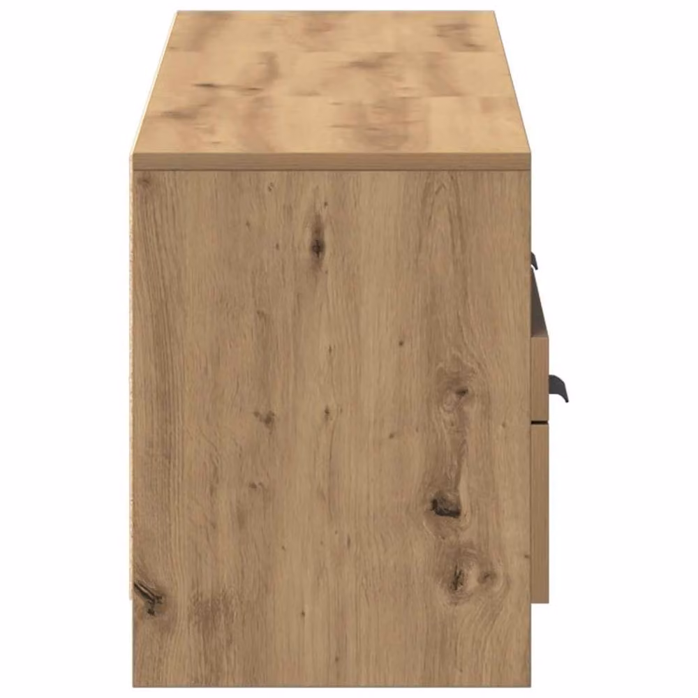 Berkfield Home Artisan Oak TV Cabinet in Brown, W: 150 cm, D: 33.5 cm, H: 45 cm – 4