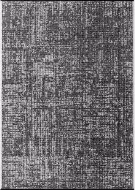 THE RUGS Brilliance Prisma Modern Abstract Grey Short Pile Velour Rug, W: 200 cm, D: 290 cm