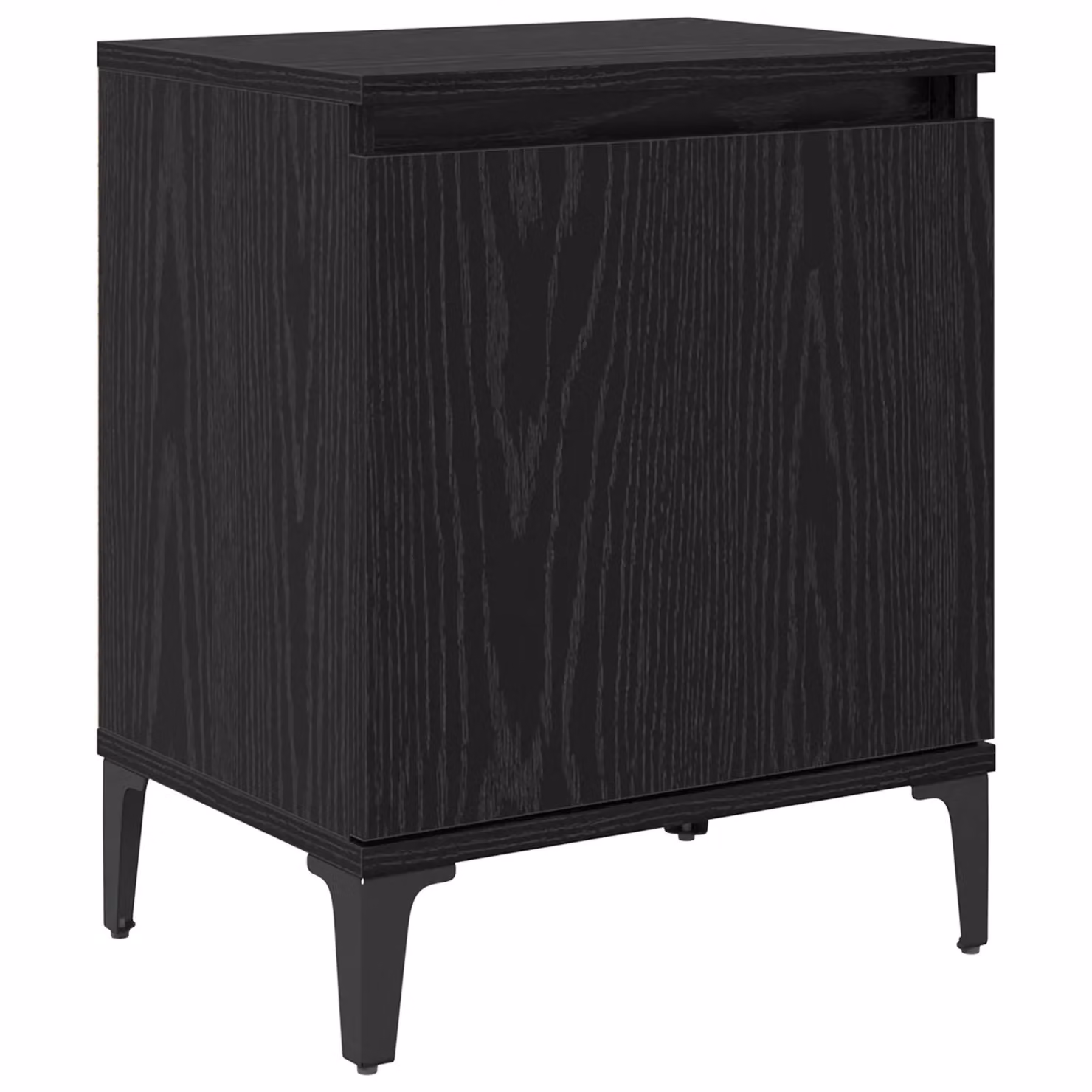 Berkfield Home Black Oak Nightstand, Black, W/D/H: 40 x 30 x 50 cm – 2