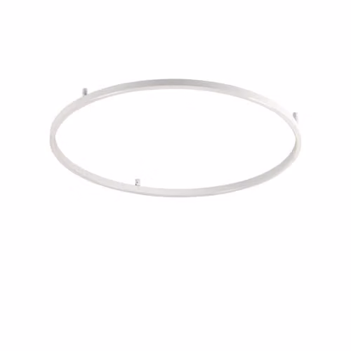 Ideal Lux Oracle Slim Round Integrated LED Semi Flush Ceiling Light, White, 90 cm, 4000K