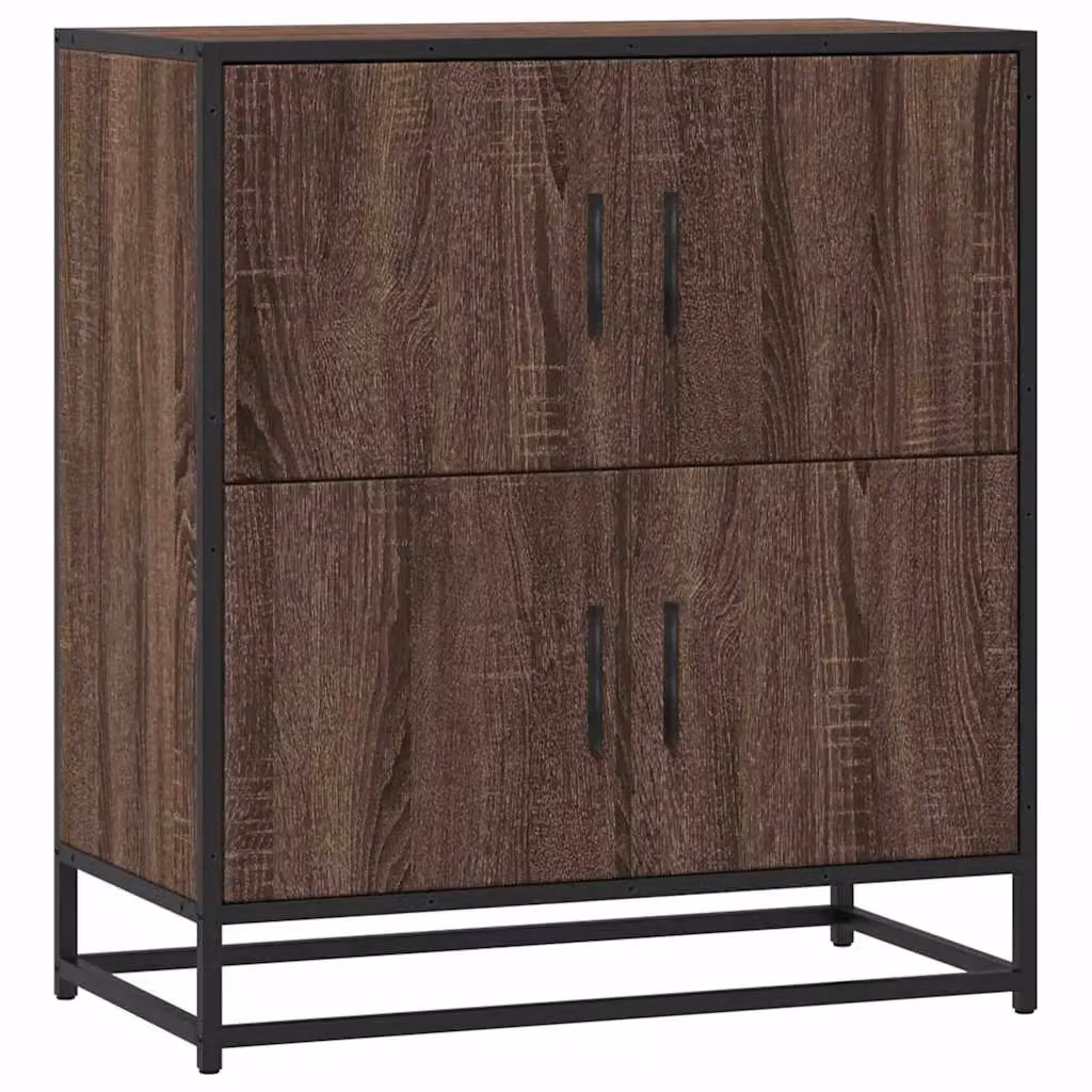 Berkfield Home Industrial Sideboard in Brown Oak, W/D/H: 68 x 35 x 76 cm – 2