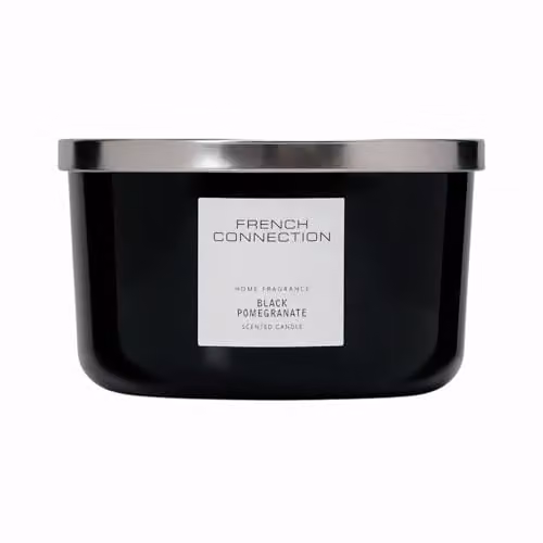 French Connection Black Pomegranate Scented Soy Wax Candle, 436g – 1