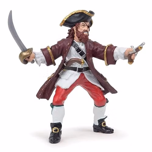 Papo Barbarossa Figure from the Pirates Collection in Red and Multicolour