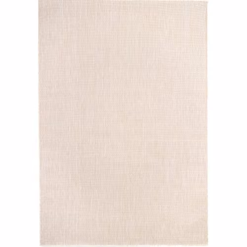 THE RUGS Cream and White Plain Outdoor and Indoor Area Rug, UV Resistant and Washable, W/D/H: 140 x 200 cm – 3