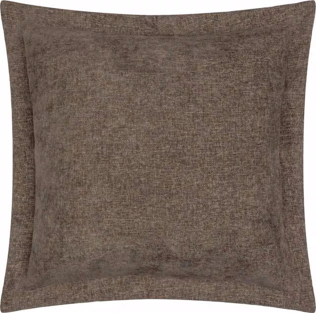 Make It A Home Dune Chenille and Velvet Square Cushion Cover in Brown