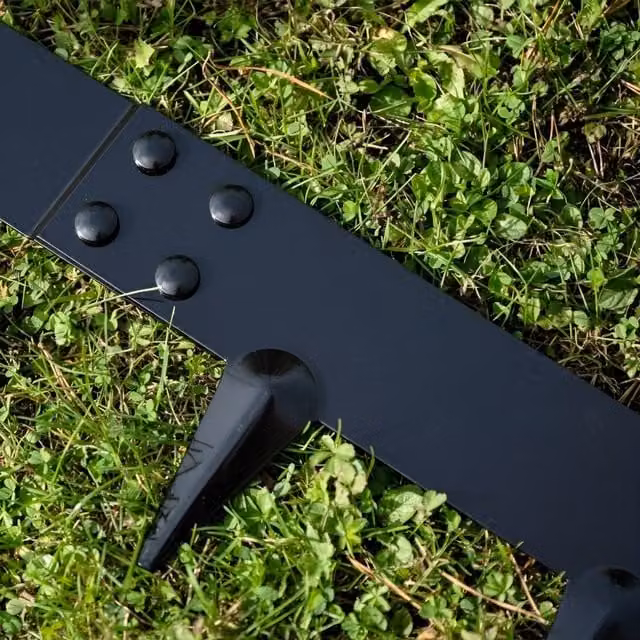 Primrose Black Galvanised Steel Modular Garden Edging Pieces