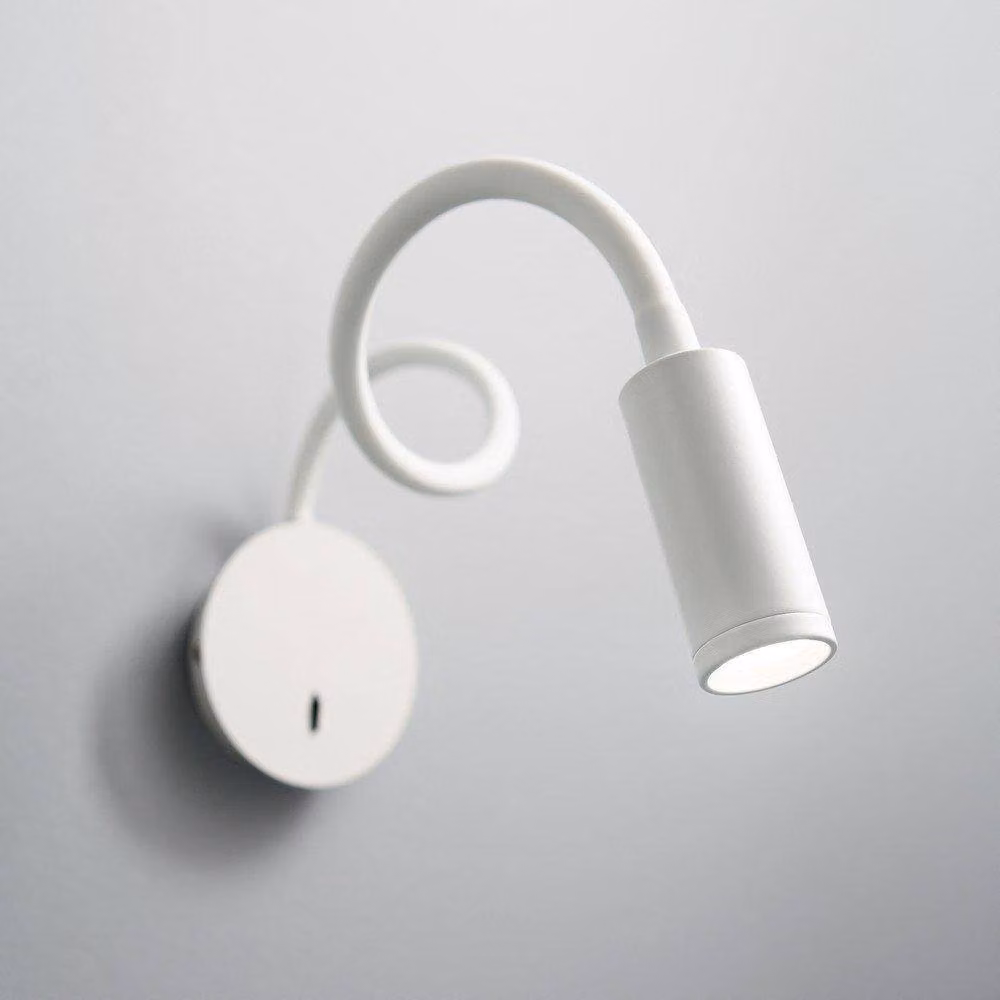 Ideal Lux Focus LED Single Adjustable Wall Light in White – 2
