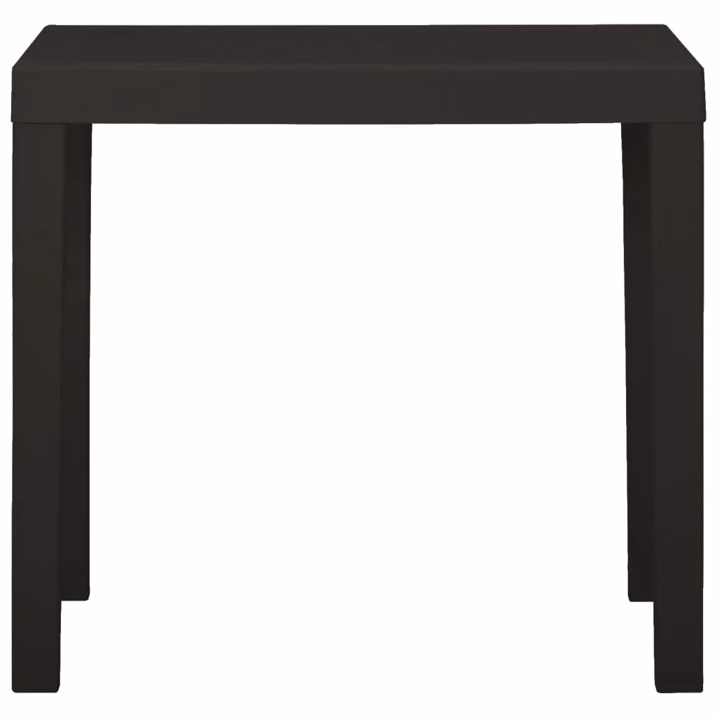 Berkfield Home Garden Table in Anthracite and Black Plastic, W/D/H: 79 x 65 x 72 cm – 2