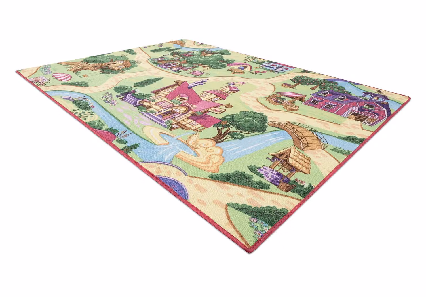 RugsX Rebel Roads Pink and Multicolour Kids Motif Rug, W: 95 cm, L: 200 cm – 2