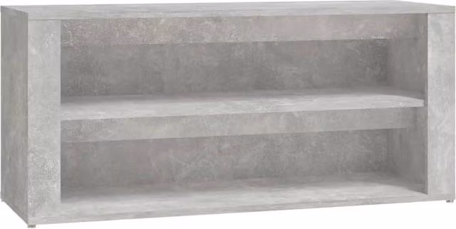 Berkfield Home Modern Grey MDF Shoe Rack, W/D/H: 100 x 35 x 45 cm – 1