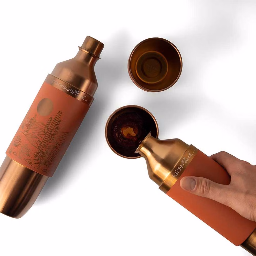 High Camp Flasks Parkside Flask 750 Mojave Special Edition Travel Wine Flask, 750ml, Terracotta – 2