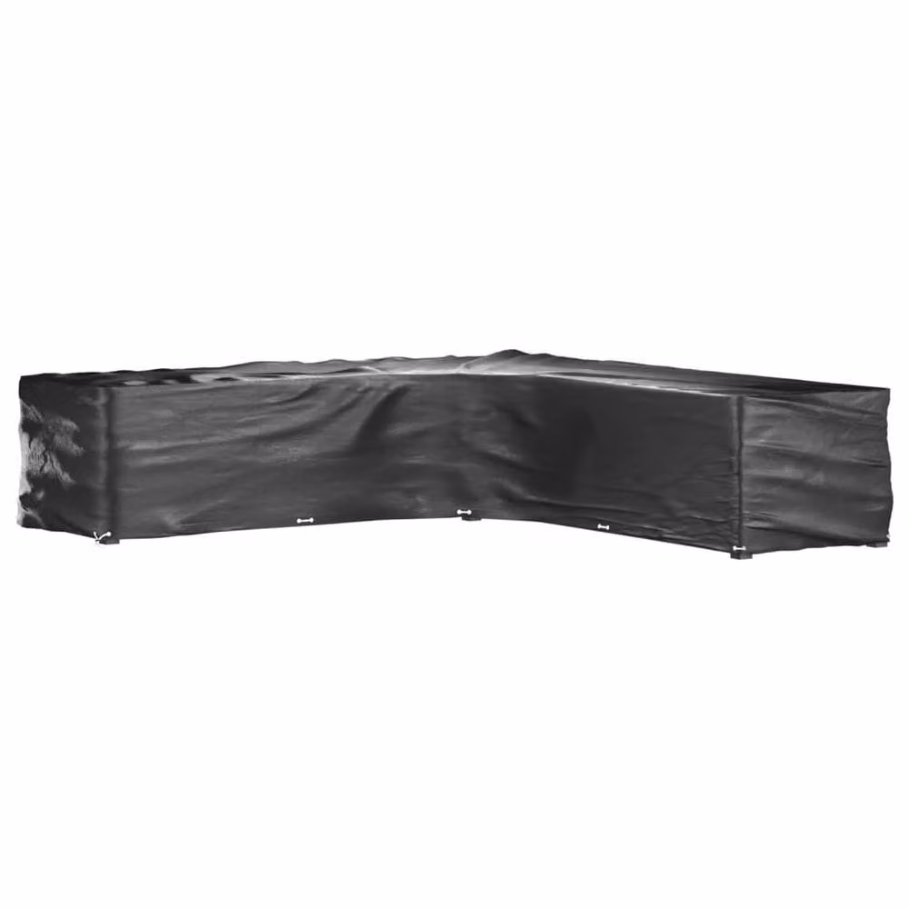 Berkfield Home L-Shaped Garden Furniture Covers, 2 Pack, Black, W/D/H: 300 x 300 x 70 cm – 3