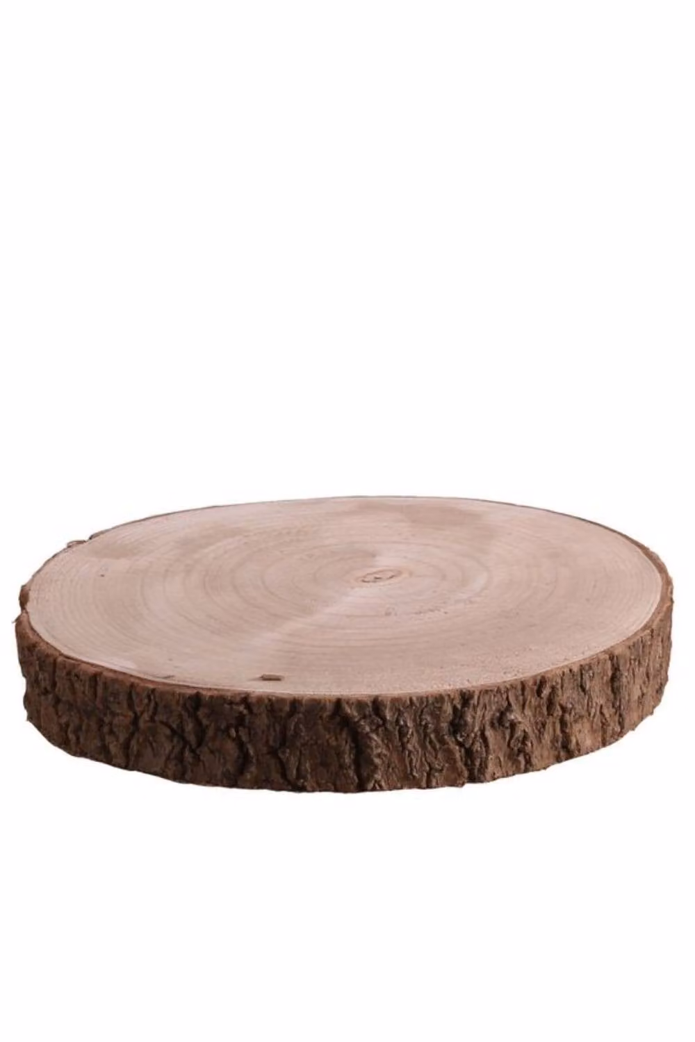 KDMD Round Brown Wood Slice Tabletop Centrepiece for Weddings and Parties, Diameter: 30 cm – 2