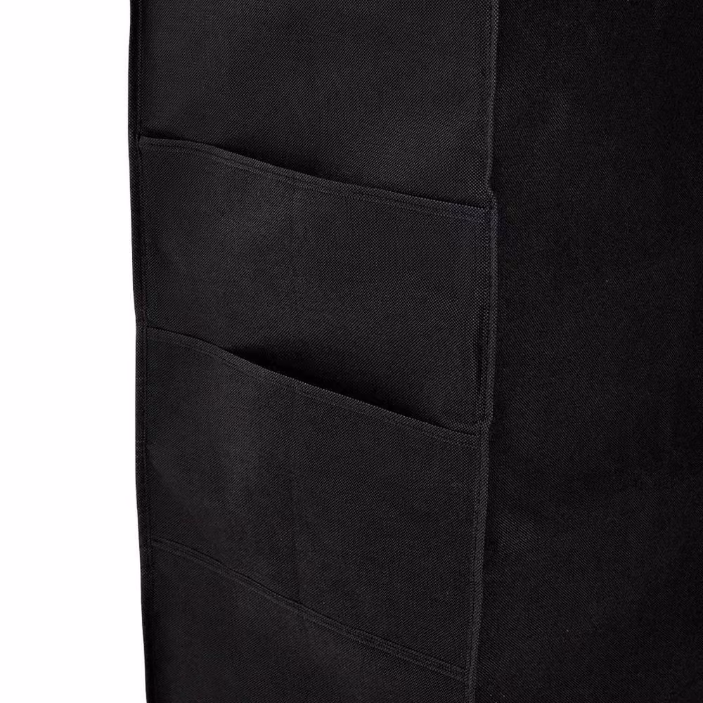 EONLION Black Freestanding Metal and Plastic Shoe Rack with Back Panel, Width: 50 cm – 4