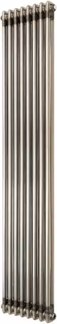 Monstershop Traditional 2 Column Steel Radiator in Silver, H: 180 cm, W: 38 cm – 1