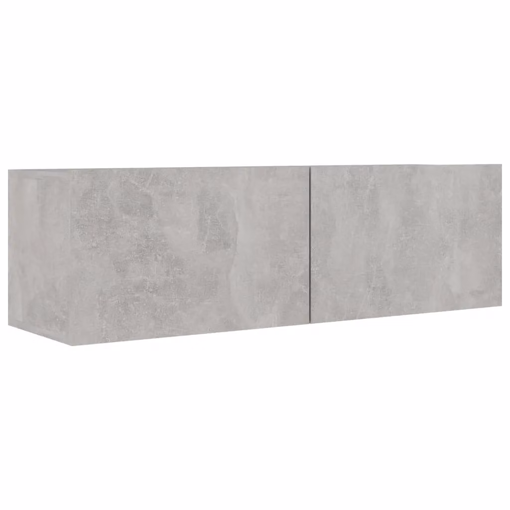 Berkfield Home 3 Piece Modern Concrete Grey MDF TV Cabinet Set