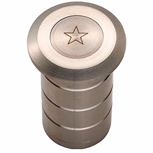 Loops Dust Proof Socket for Flush Bolts in Brushed Satin Stainless Steel, 40mm Depth