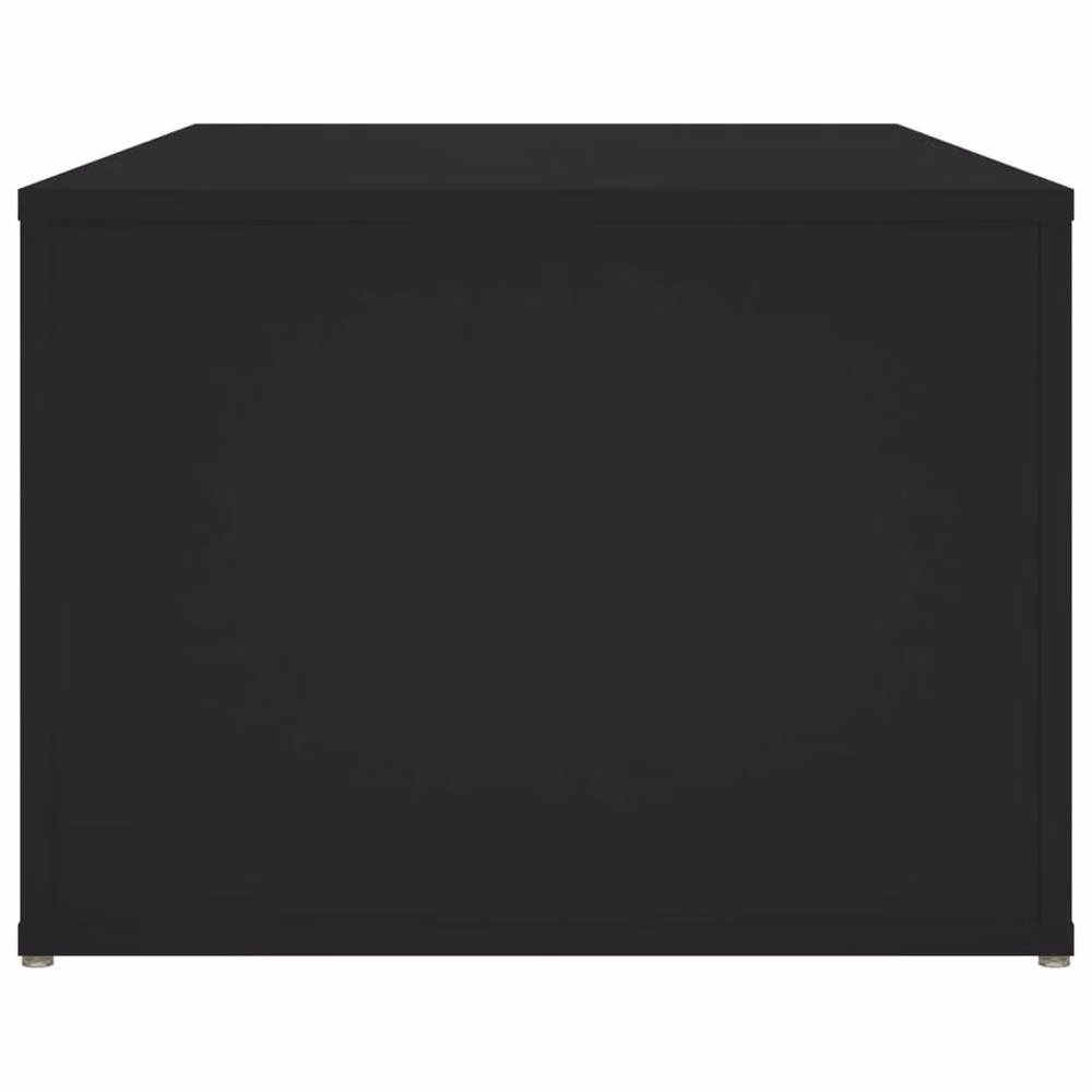 Berkfield Home Modern Rectangular Coffee Table in Black, W/D/H: 100 x 50 x 36 cm – 4