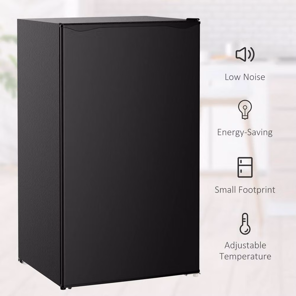 STILVORA Under Counter Fridge Freezer with Chiller Box, 91L, Black – 8
