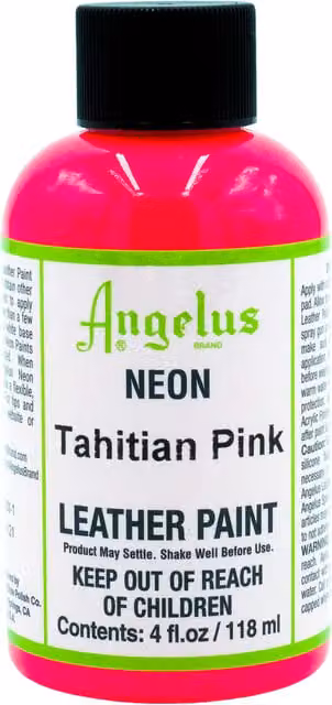 Angelus Acrylic Leather Paint Neon Tahitian Pink 118 ml