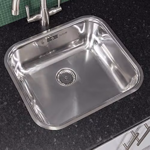 Reginox Colorado Single Bowl Stainless Steel Undermount Kitchen Sink in Silver – 4