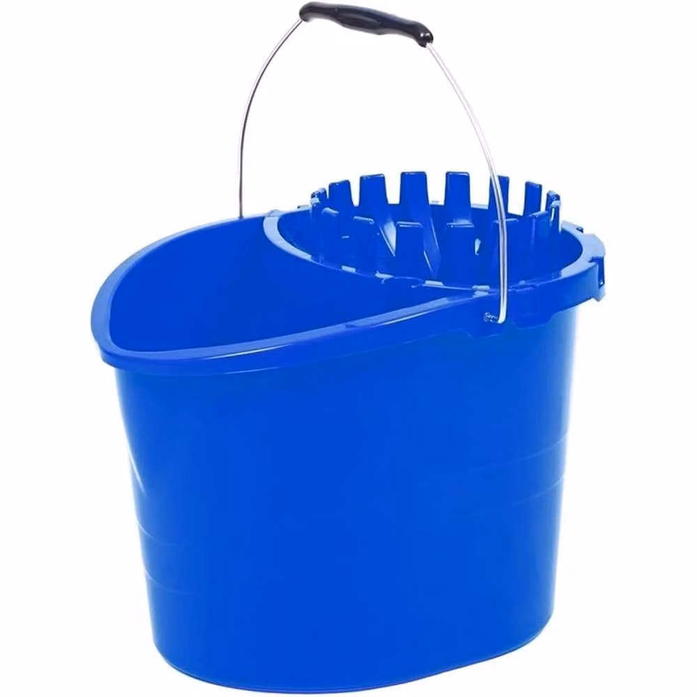 SPETLEK Classic Mop and Bucket Set, 12L Industrial Plastic, Blue – 2