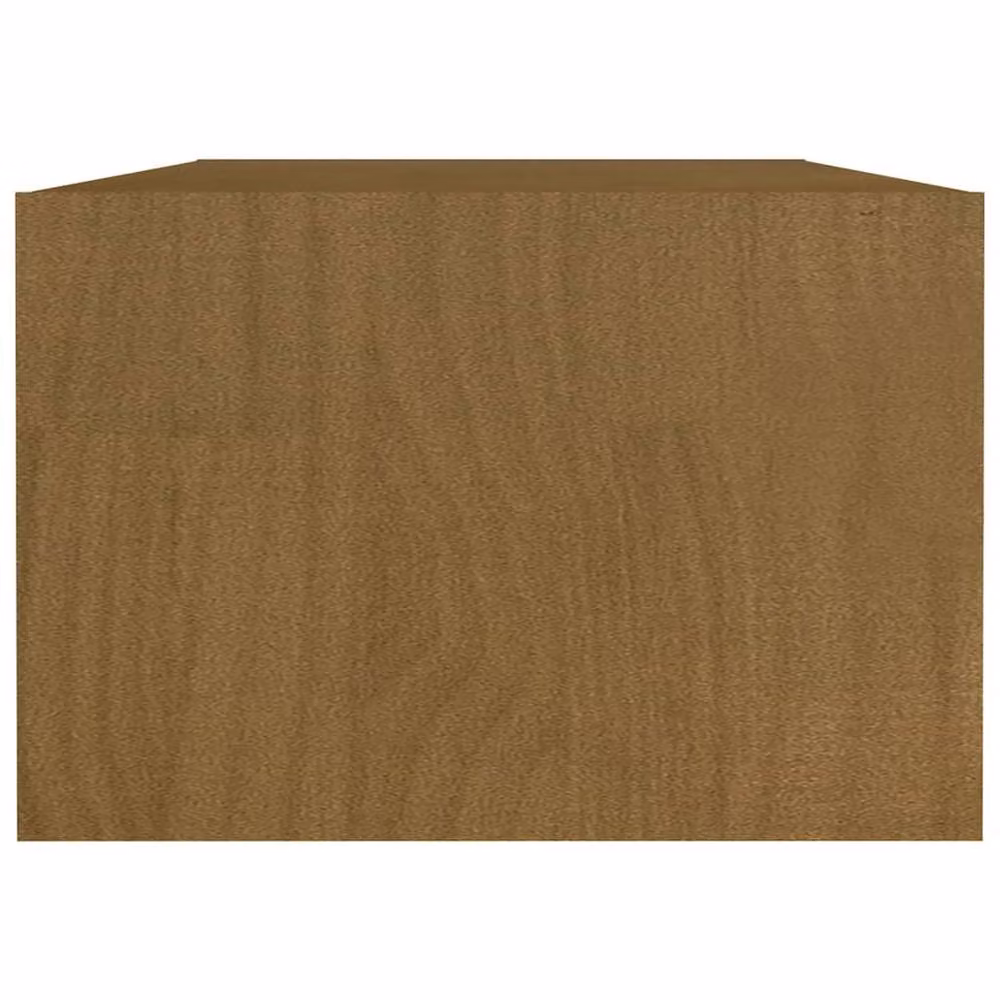Berkfield Home Honey Brown Solid Pinewood Coffee Table W: 110 cm, D: 50 cm, H: 34 cm – 3