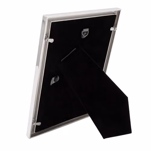 Happy Homewares Grey Mother of Pearl Single Picture Frame with Metal Trim, 5 x 7 inch – 2