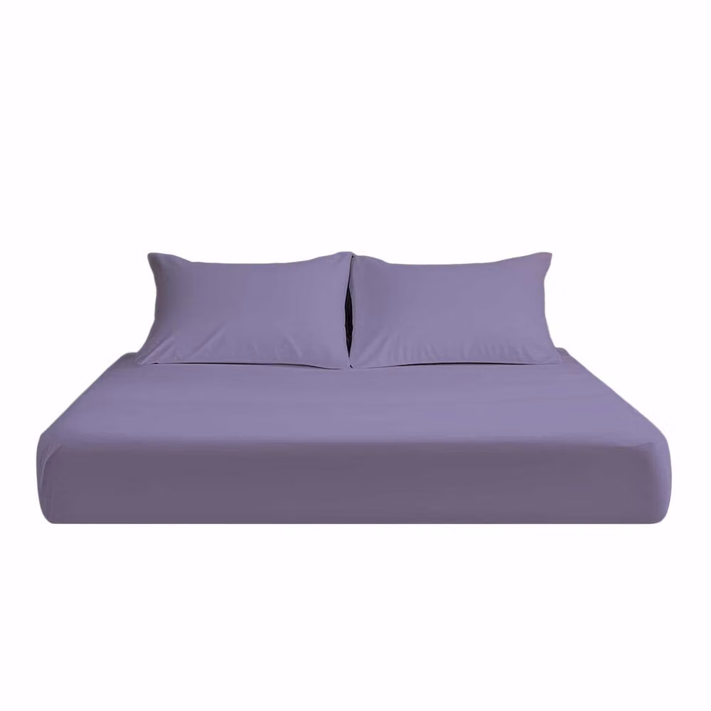 Snug City Microfibre Soft Touch Fitted Sheet, Lilac, Small Double, W/D/H: 120 x 200 x 25 cm – 2