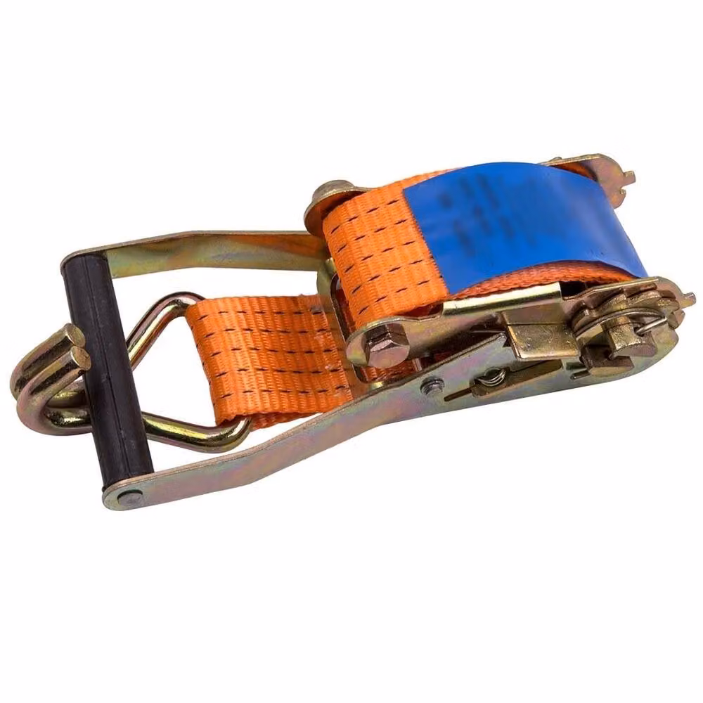 VOGREX 8 Pack Heavy Duty Claw Ratchet Lashing Straps, Orange, 50 mm x 10 m, 5 Ton – 2