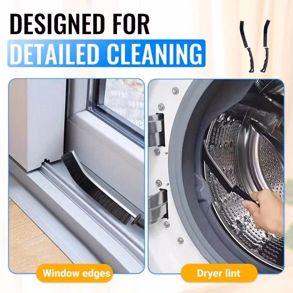 NESTLUNE 5-Piece Black Flexible Dryer Vent Cleaner Brush Set with Steel Core – 3