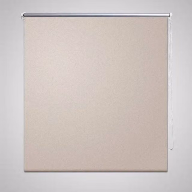 Berkfield Home Thermal Insulating Blackout Roller Blind, Beige, W: 140 cm, H: 230 cm
