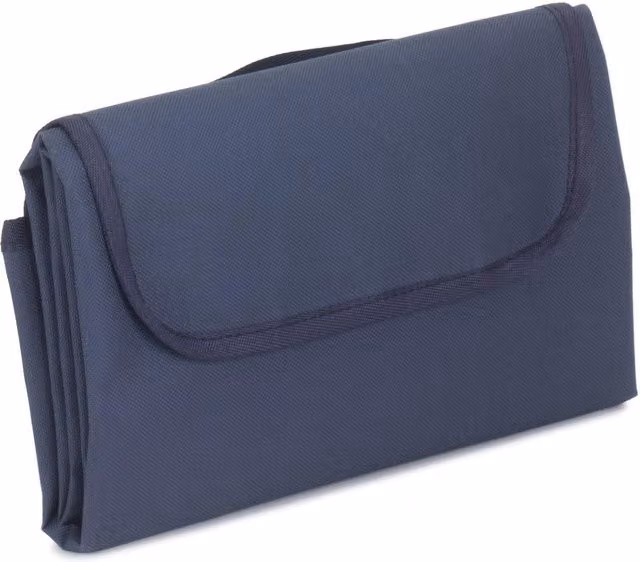 Red Hamper Waterproof Picnic Blanket in Red and Navy Blue with Carry Handle – 2