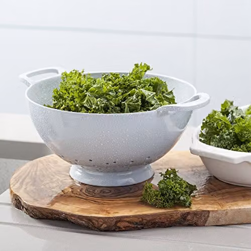 Zeal Melamine Colander with Handles in Blue, 20cm – 4