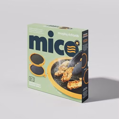 Morphy Richards Mico Microwave Round Grill in Orange – 12